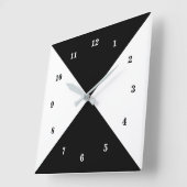 Couleurs personnalisées Votre horloge murale de co (Angle)