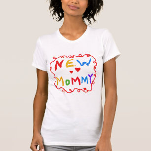 Couleurs primaires Texte Nouveaux T-shirts maman