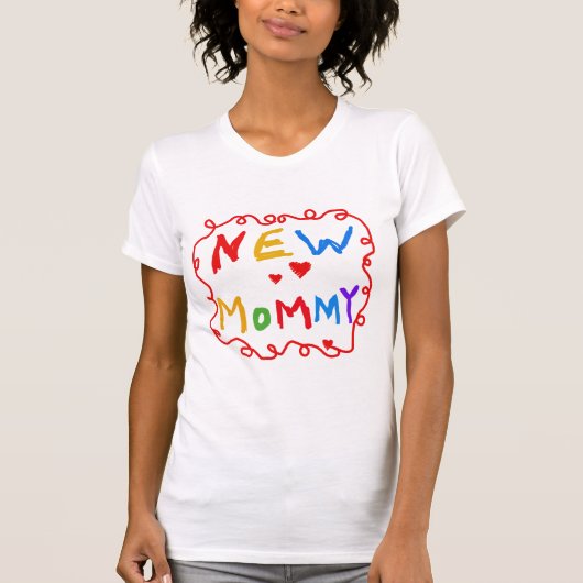 Couleurs primaires Texte Nouveaux T-shirts maman (Devant)