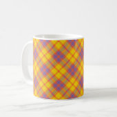 Couleurs printanières Plaid Motif Mug (Devant gauche)