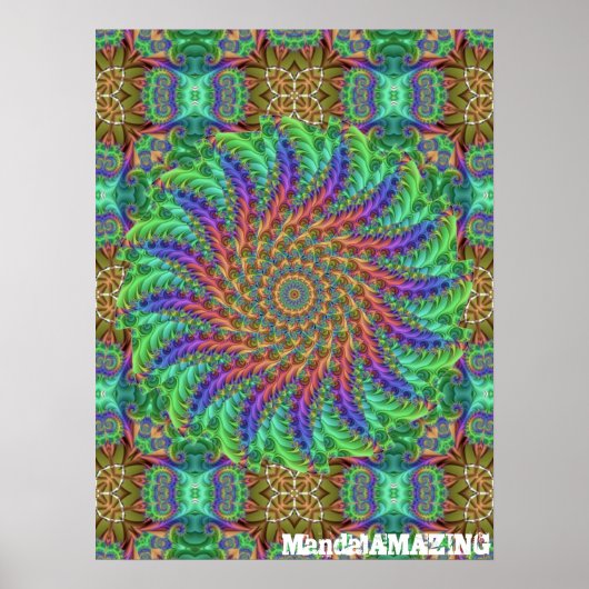 Couleurs psychédéliques Design 7 Poster (Devant)
