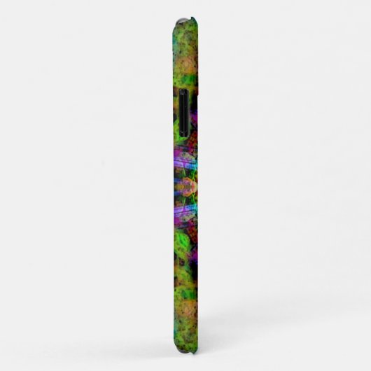 Couleurs psychédéliques Gold YinYang iPhone4 Coque (Dos/Droite)