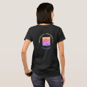 Couleurs QR Code T-Shirt avec votre texte personna (Dos entier)