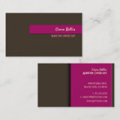 Couleurs rétro design et tendance carte de visite (Devant / Derrière)