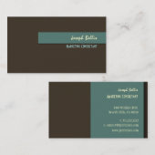 Couleurs rétro design et tendance carte de visite (Devant / Derrière)