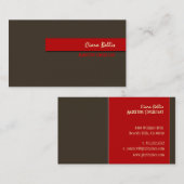 Couleurs rétro design et tendance carte de visite (Devant / Derrière)