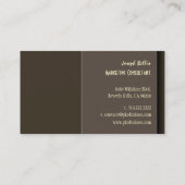 Couleurs rétro design et tendance carte de visite (Dos)