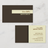 Couleurs rétro design et tendance carte de visite (Devant / Derrière)