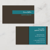 Couleurs rétro design et tendance carte de visite (Devant / Derrière)