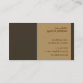 Couleurs rétro design et tendance carte de visite (Dos)