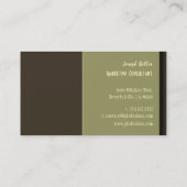 Couleurs rétro design et tendance carte de visite (Dos)