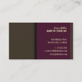 Couleurs rétro design et tendance carte de visite (Dos)