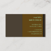 Couleurs rétro élégantes et tendance cartes de vis (Dos)