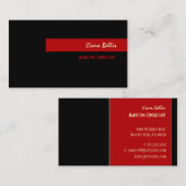 Couleurs rétro élégantes et tendance cartes de vis (Devant / Derrière)