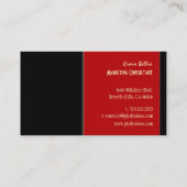 Couleurs rétro élégantes et tendance cartes de vis (Dos)