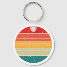 couleurs rétro porte-clés mignon
