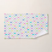 Couleurs rétro sans couture cercles design pois pa (Serviette à main)