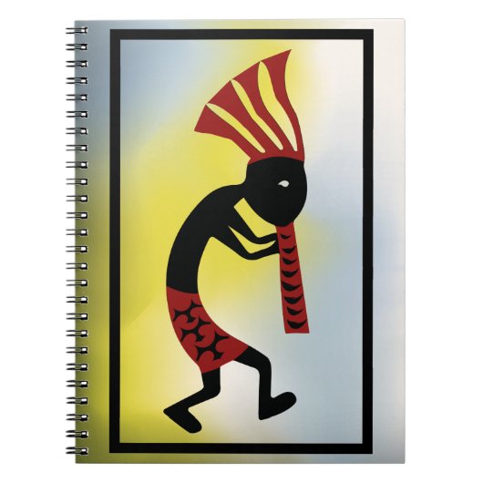Couleurs rouges et jaunes du Carnet Kokopelli (Devant)