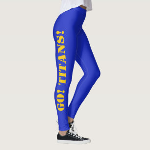 COULEURS SCOLAIRES Leggings Pom-pom girl Blue Gold