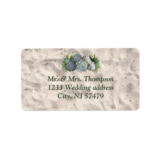 Couleurs Succulentes de blues pâles étiquettes de (Devant)