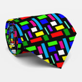 Couleurs sur la cravate noire (Roulé)