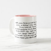 Couleurs Tasse 2 d'énonciations - (Devant gauche)