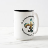 Couleurs Tasse 2 d'OHS Fleur-De-lis (Devant droit)