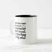 Couleurs Tasse 2 tons drôles de blagues de papa (Devant gauche)