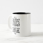 Couleurs Tasse à blagues de papa drôles 2 tons Perk (Devant gauche)