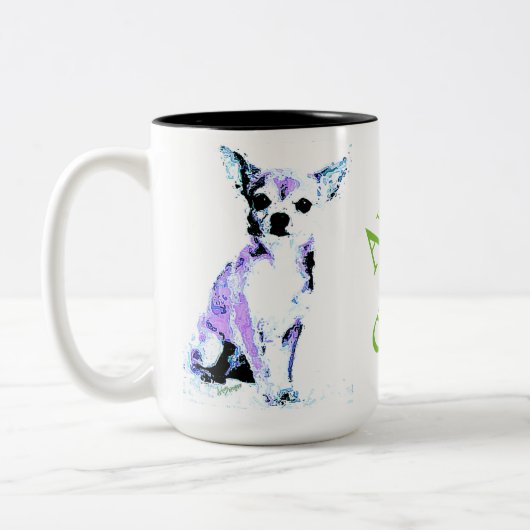 Couleurs Tasse à deux tons 2 d'Aww Chiwawa (Gauche)