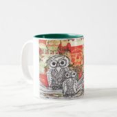 Couleurs Tasse des hiboux 2 de Noël (Devant gauche)