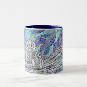 Couleurs Tasse des hiboux 2 de papier chinois