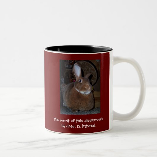 Couleurs Tasse désapprobatrice 2 de lapins (Droit)
