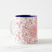 Couleurs Tasse heureuse du mandala 2 (Devant gauche)