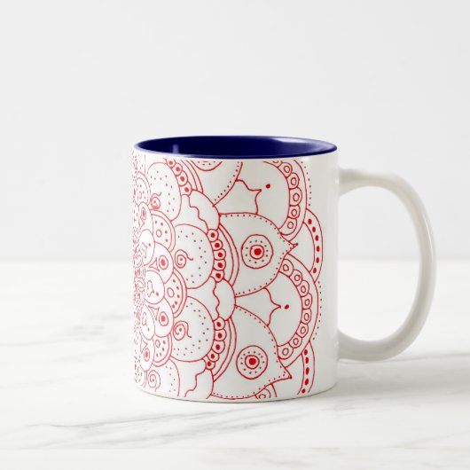Couleurs Tasse heureuse du mandala 2 (Droit)