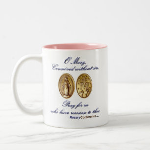 Couleurs Tasse miraculeuse 2 de prière de médaille