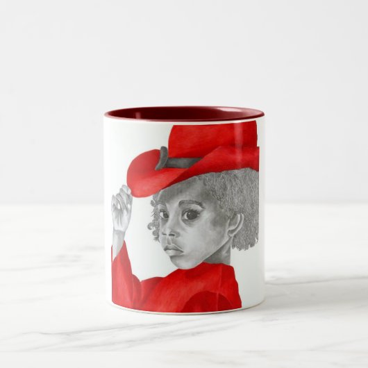 Couleurs Tasse rouge de la fille 2 (Centre)