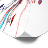 Couleurs Techno - Poster (Coin)