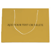 Couleurs tendance - Grand sac cadeau jaune or (Devant)