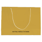 Couleurs tendance - Grand sac cadeau jaune or (Dos)