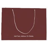 Couleurs tendance - Mahogany Brown Grand sac cadea (Dos)