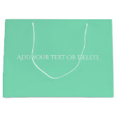 Couleurs tendance - Sac cadeau Minty Green (Devant)