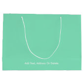 Couleurs tendance - Sac cadeau Minty Green (Dos)