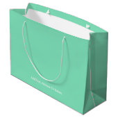 Couleurs tendance - Sac cadeau Minty Green (Dos Angle)