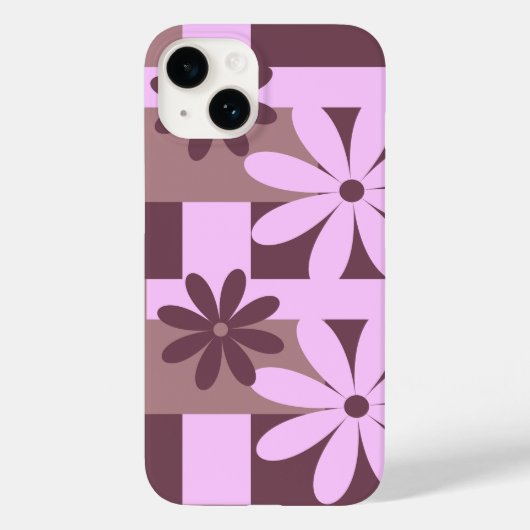 Couleurs tendances Marsala iPhone 14 Coque (Verso)