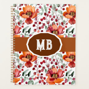 Couleurs terreuses, Monogramme de fleurs d'automne