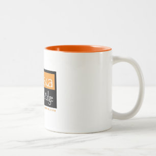 Couleurs Ton de l'orange 2 tasse de 11 onces