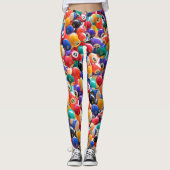 Couleurs Traditionnelles De Boule De Huit, Legging (Devant)