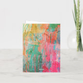 Couleurs tropicales Abstraites Toutes les occasion (Dos)