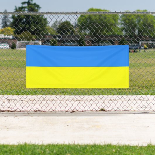 Couleurs ukrainiennes, drapeau d'Ukraine Bannière (En situation)